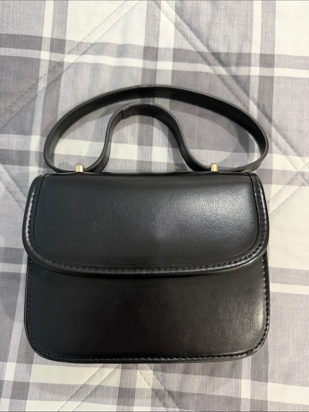Zara Black Mini Top-Handle Shoulder Bag